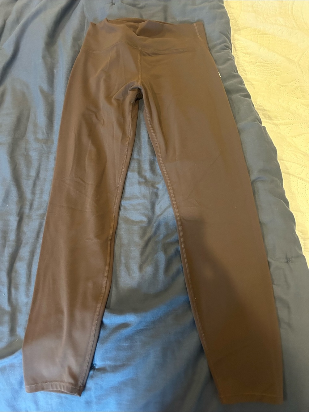 Vuori Women's Brown High-Rise Leggings and matching hoodie